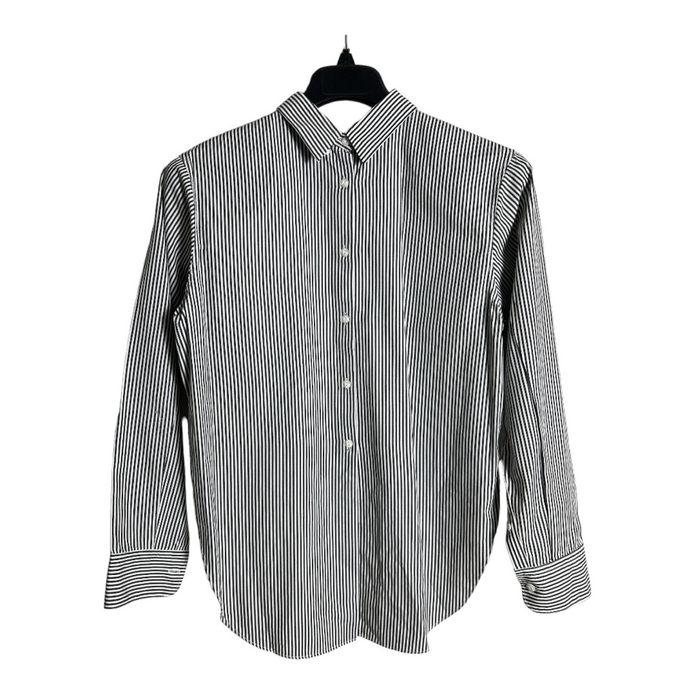 Rag & Bone Striped High Low Button Front Shirt Size S
